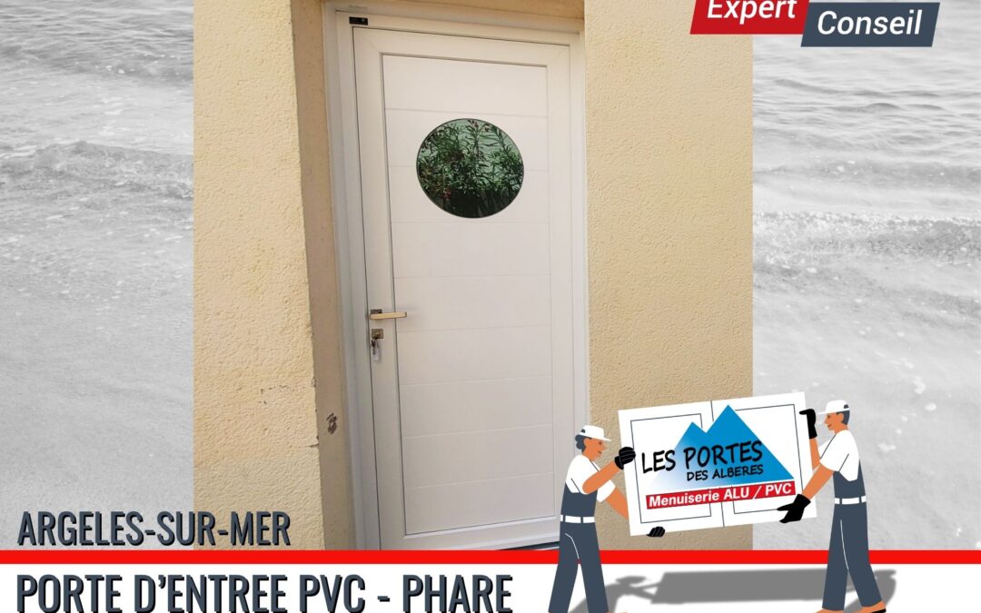 Porte d’entrée PVC de la gamme Phare – FenêtréA