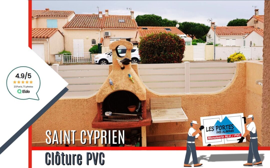 Clôture PVC à Saint-Cyprien(66)