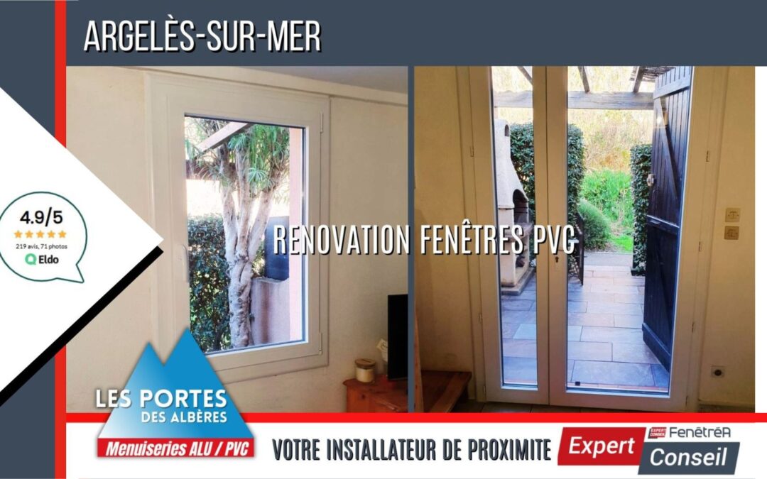 Rénovation fenêtres PVC à Argelès-sur-Mer (66)